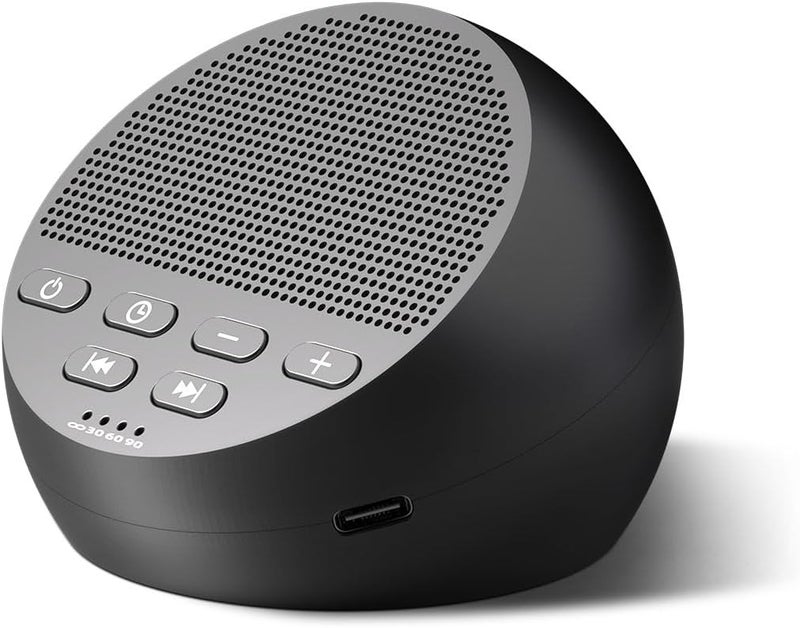 iDealSleep Portable Rechargeable Sound Machine White Noise Machine with 30 Soothing Sounds for Baby Kids Adults 32-Level Vol 4 Timer Brown Noise Sleep Sound Machine for Travel Office Privacy Home - Image 1